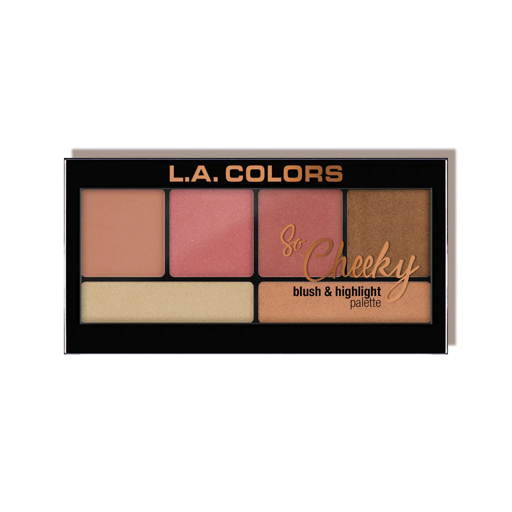 L.A. COLORS SO CHEEKY BLUSH AND HIGHLIGHT PALETTE